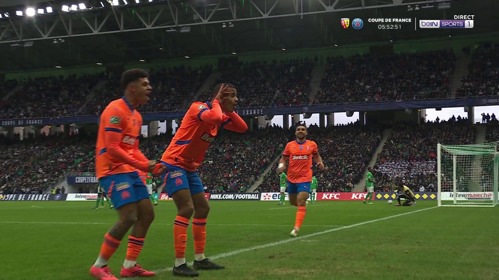 Coupe de France : La reprise imparable de Greenwood, 1-0 pour l'OM !