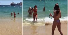 Homem acaba por filmar na praia os seus últimos 11 segundos de vida…