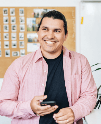 A Blinkist user