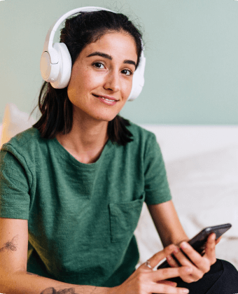 A Blinkist user