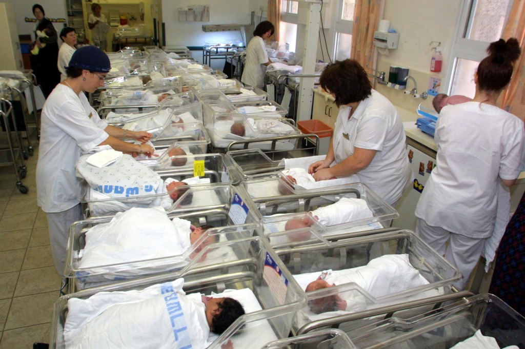 Illustrative photo of a maternity ward (photo credit: Flash90) The maternity ward at Bikur Holim Hospital in Jerusalem (photo credit: Flash90)