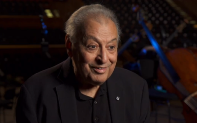 Zubin Mehta speaks to Channel 12 in an interview that aired October 25, 2019 (screenshot)