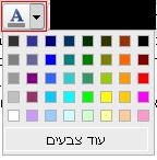 צבע הטקסט צבע הטקסט