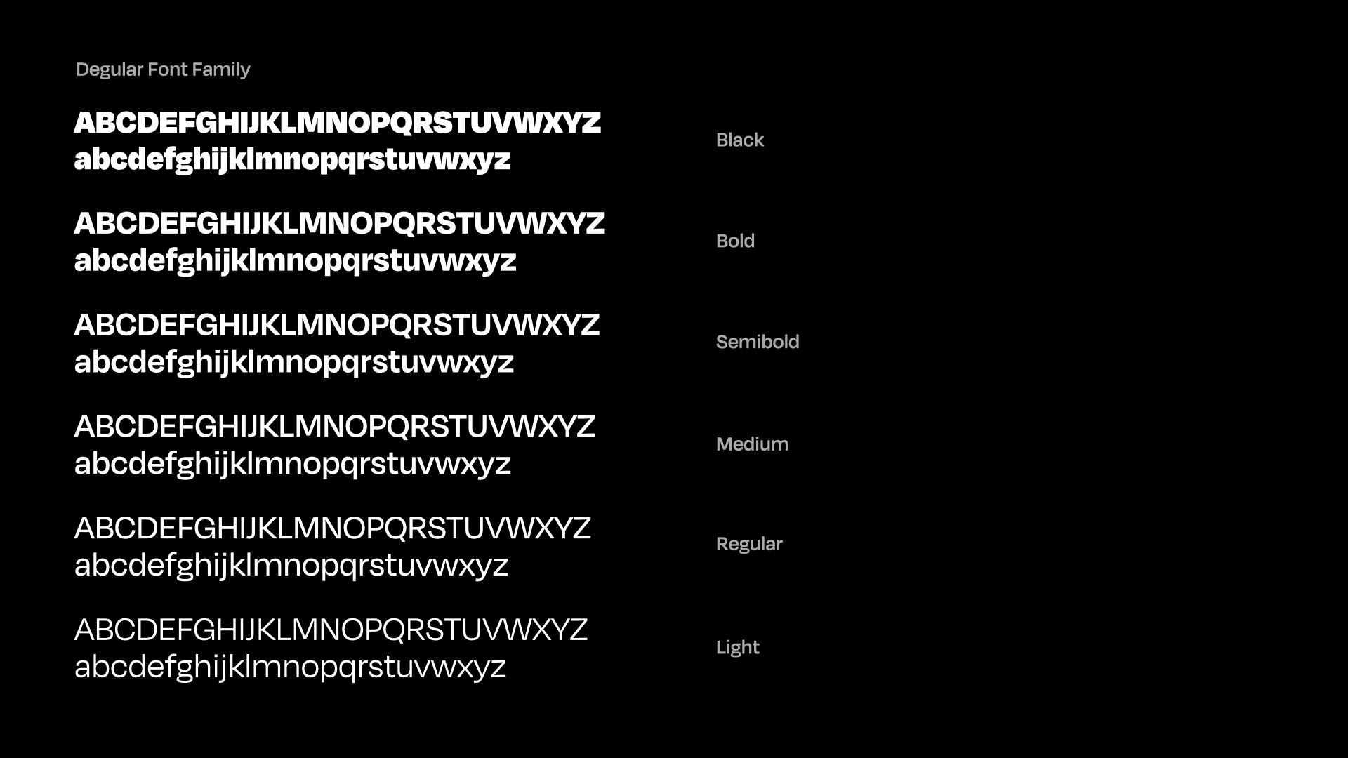 Degular font family (OH NO TYPE) Degular font family (OH NO TYPE)