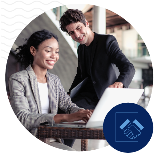 Team working with a flexible content partner