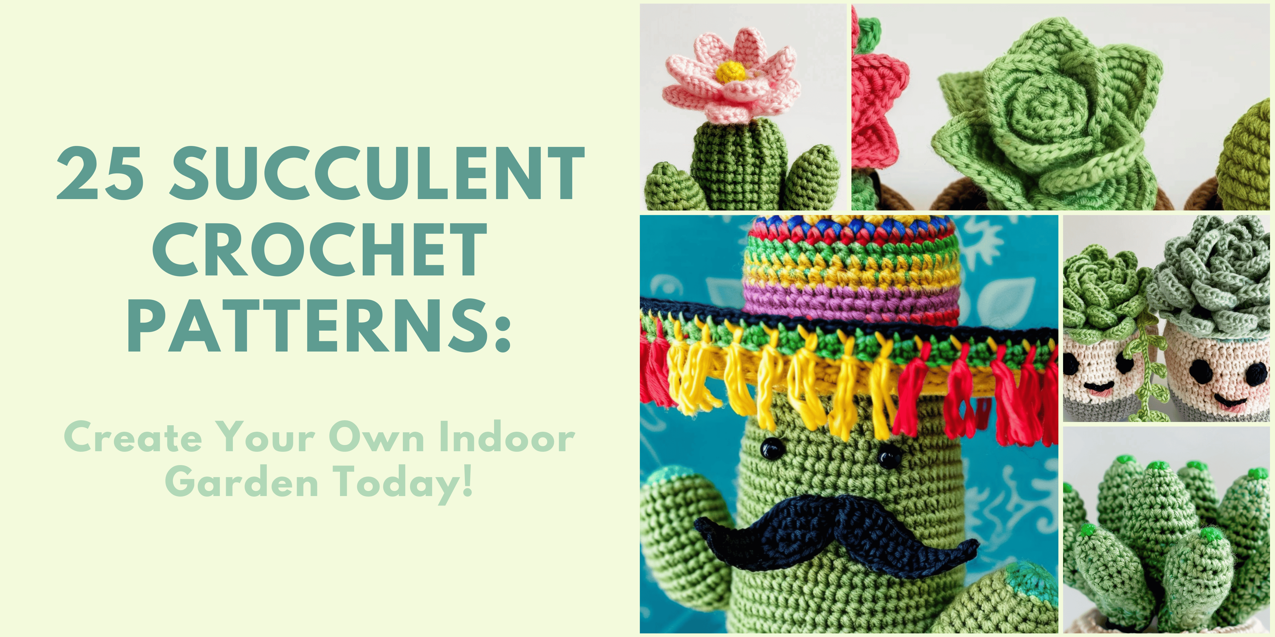 25 Succulent Crochet Patterns: Create Your Own Indoor Garden Today! 173 37
