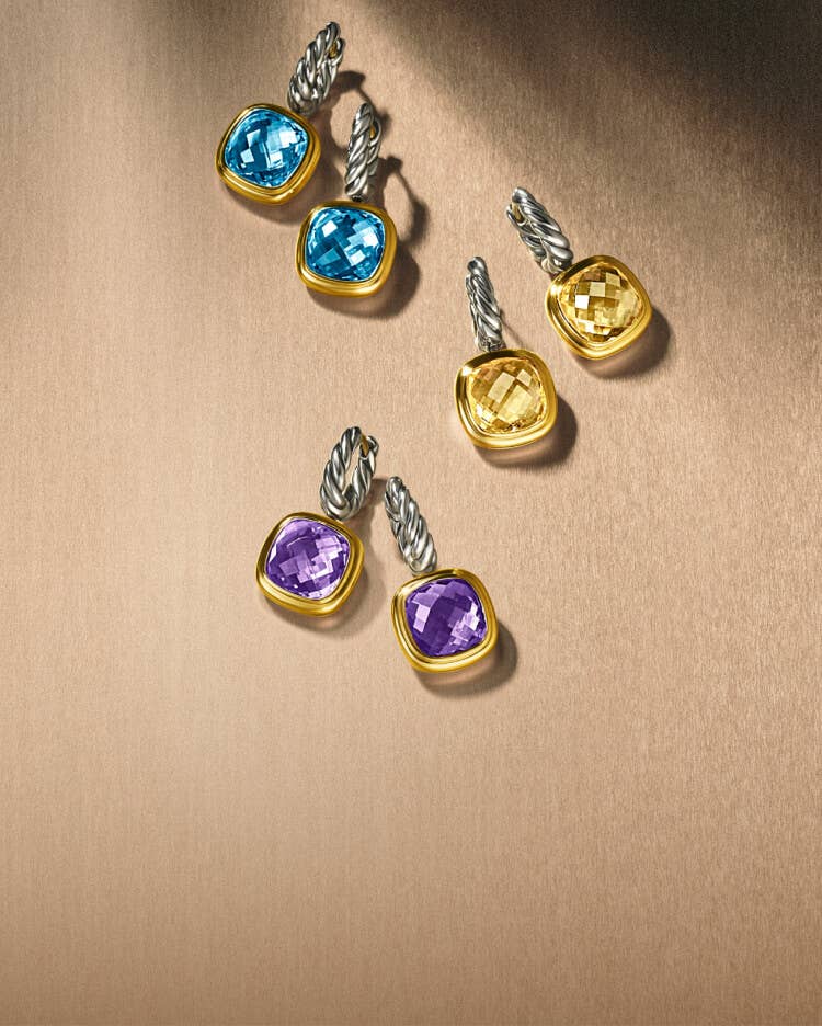 David Yurman Albion earrings in mixed metal.