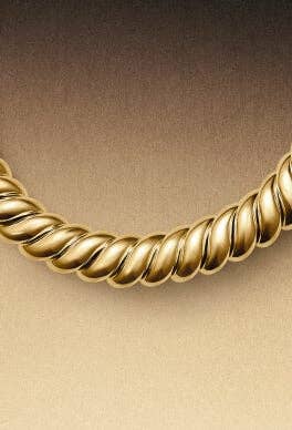 David Yurman Sculpted Cable statement necklace.