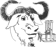&nbsp;[GNU Head with a printing press]&nbsp;