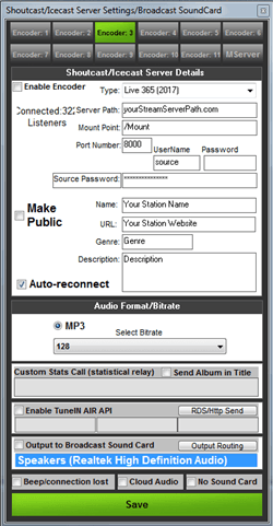 NextKast Encoder Screen