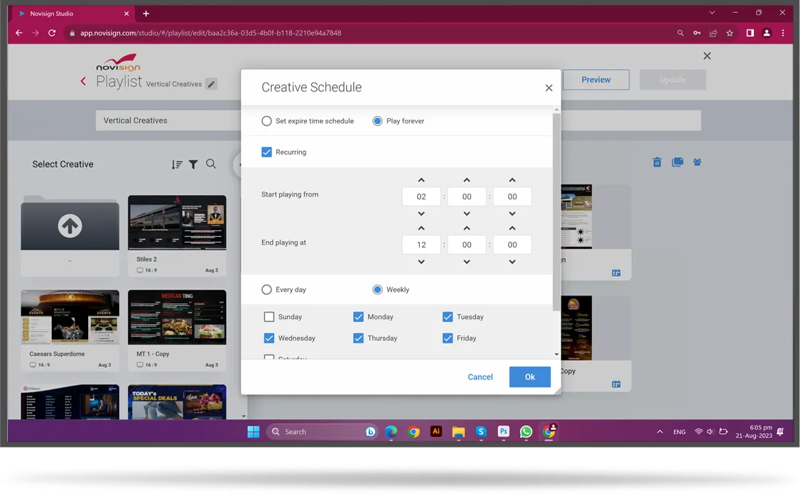 Digital signage scheduler Digital signage scheduler