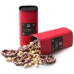 Holiday Nuts & Pretzels Gift Box