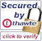 Secure by Thawte