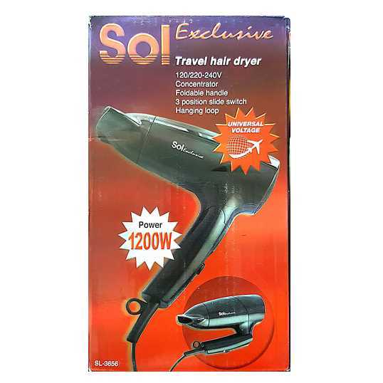 מייבש שיער טיולים SOL SL-3656 סול מייבש שיער טיולים SOL SL-3656 סול