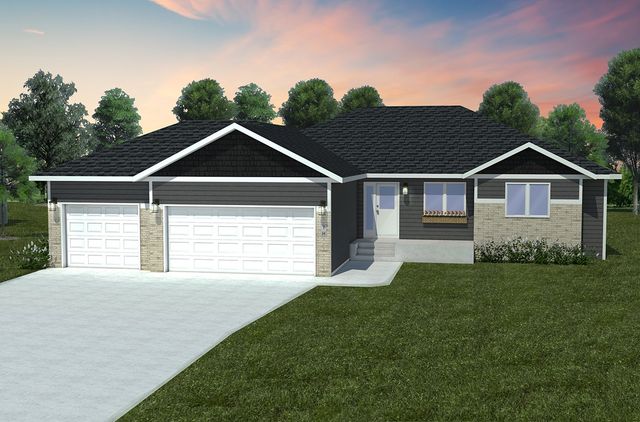 1670 LUXURY RAMBLER 3 STALL Plan in Maple Lake Estates, Horace, ND 58047