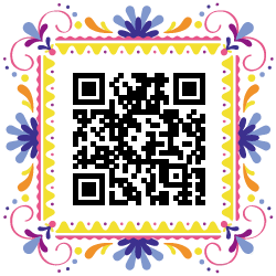 مولد كود qr إطارات ملونة