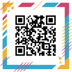 مولد كود qr إطارات ملونة